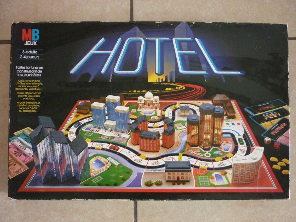 Jeu de société - Hotel - MB Vintage, Hobby & Loisirs créatifs, Trois ou quatre joueurs, Enlèvement ou Envoi, Utilisé