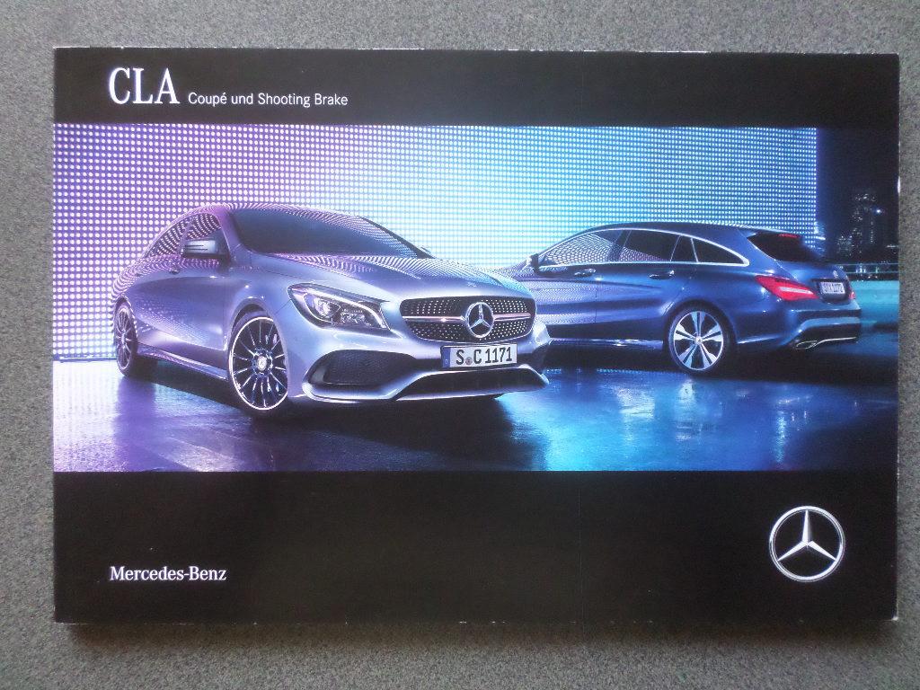 0716 Brochure sur la Mercedes CLA Coupé & Shooting Brake, Enlèvement ou Envoi, Mercedes