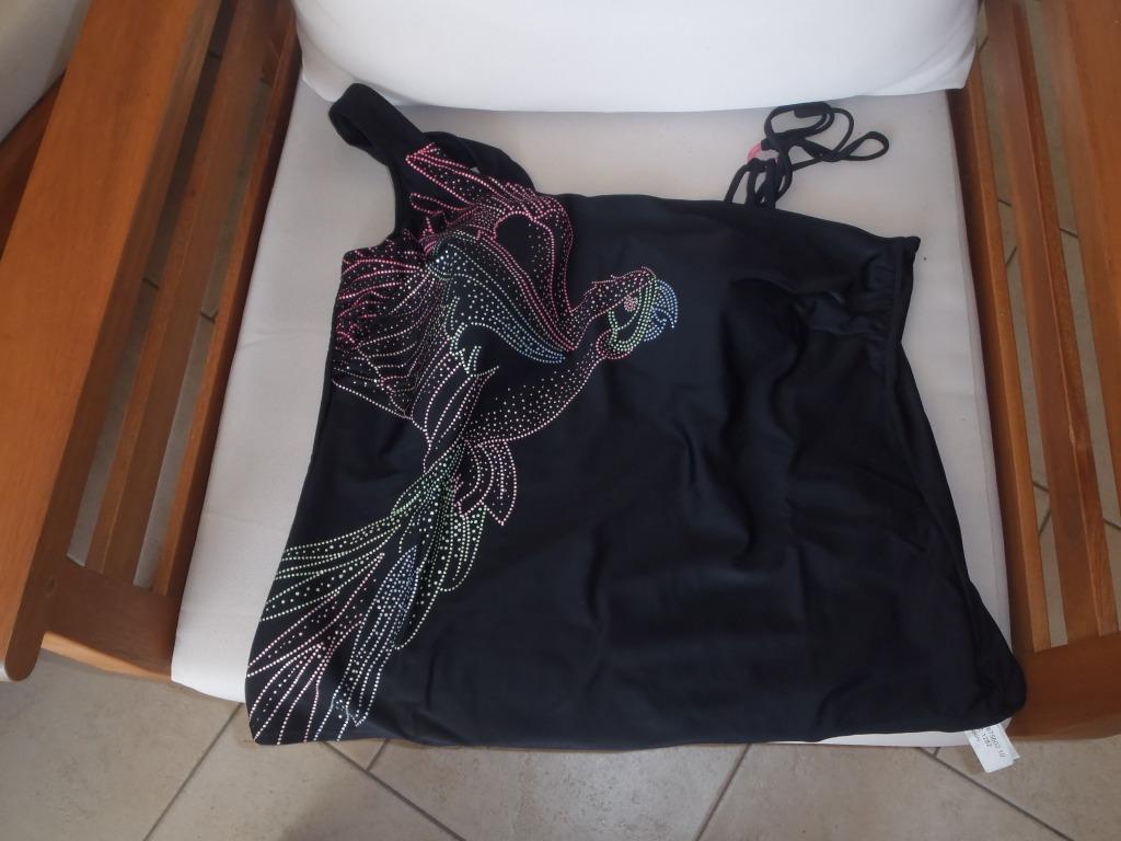 Ulla Popken zwarte tankini maat 46, Ulla popken, Overige typen, Zwart, Ophalen of Verzenden