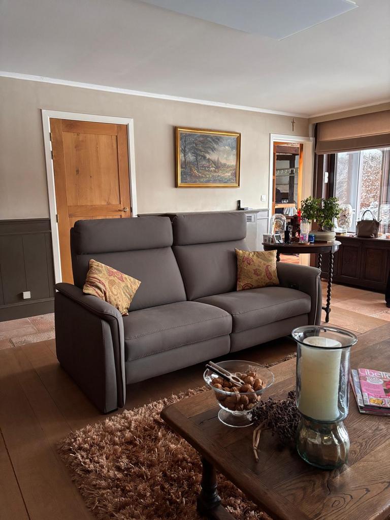 Canapé 3pl Mauretti avec fonction de relaxation électrique, Maison & Meubles, Trois personnes, Comme neuf, Enlèvement, 150 à 200 cm