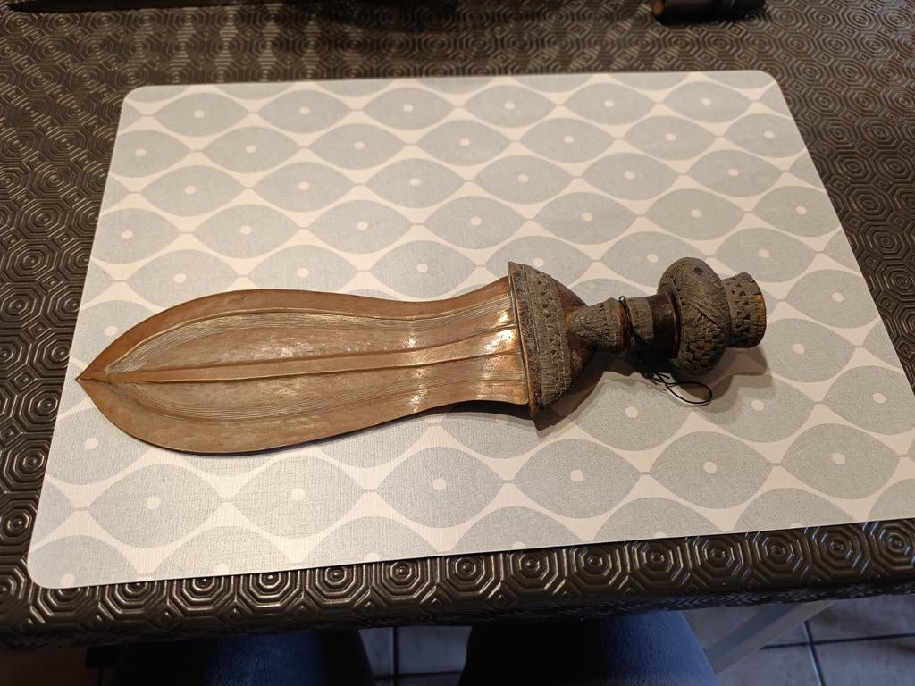 Couteau congo 1900, Antiquités & Art, Enlèvement ou Envoi