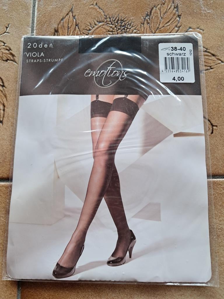 Paire de bas mats transparents noirs P 38-40 - Emotions, Vêtements | Femmes, Neuf, Enlèvement ou Envoi, Taille 40/42 (M), Kaufhof