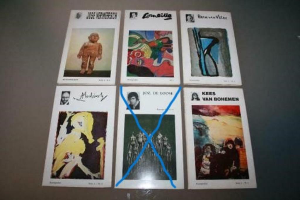 Kunstpocket nummer 1 / SERIE 2 – 1 / 3  / 4 / 5, Enlèvement ou Envoi, Utilisé, Autres sujets/thèmes, Erik Slagter