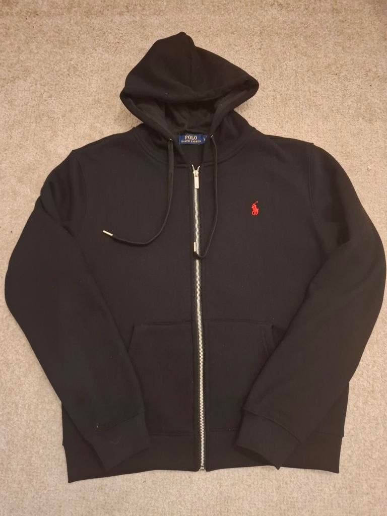Ralph lauren polo zipper, Maat 52/54 (L), Zwart, Nieuw, Ophalen of Verzenden