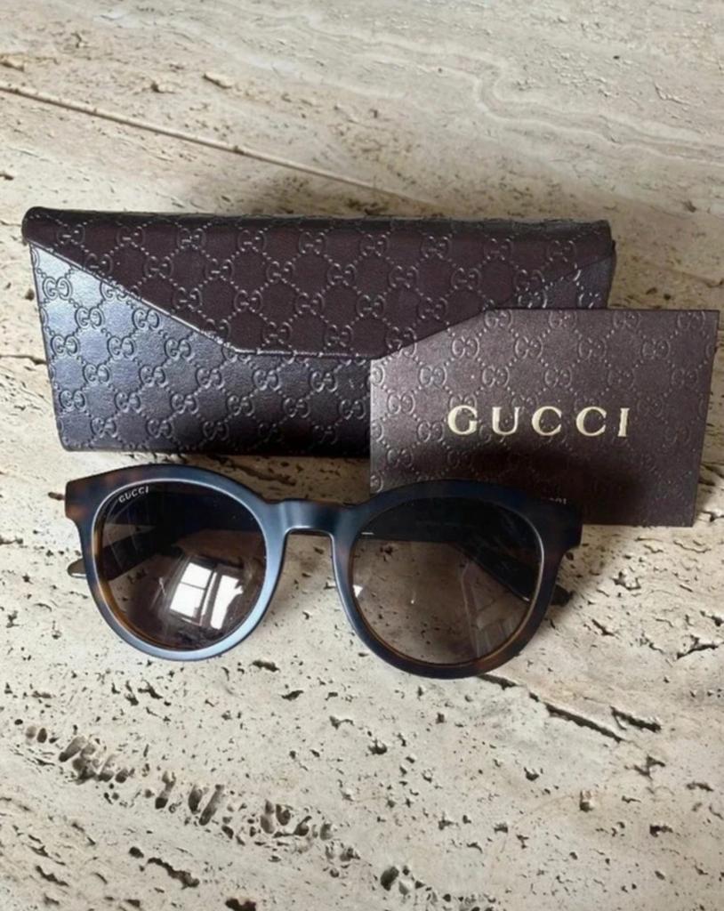 Gucci splinternieuwe zonnebril met hoesje, Overige merken, Zonnebril, Bruin, Verzenden