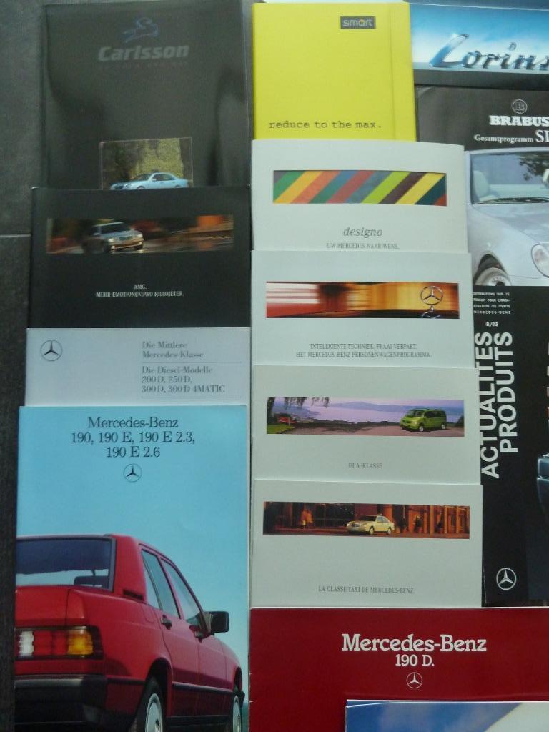 Brochures sur les modèles Mercedes, Enlèvement ou Envoi, Comme neuf, Mercedes