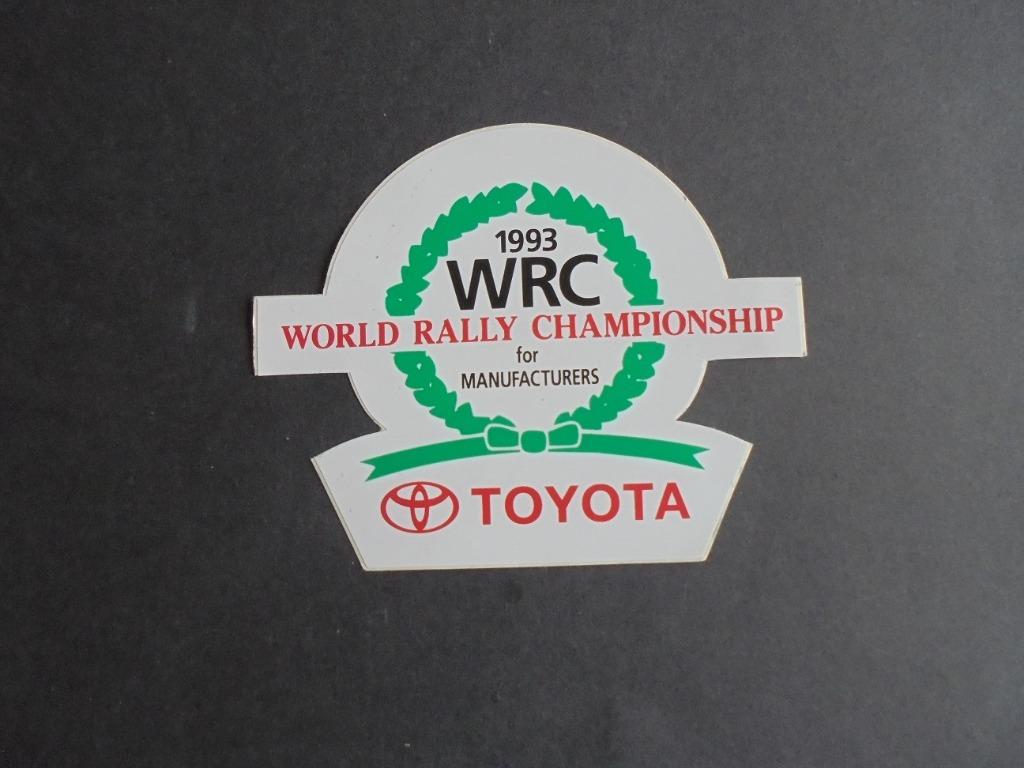 sticker Toyota 1993 World Rally Championship, Verzamelen, Verzenden, Nieuw, Auto of Motor