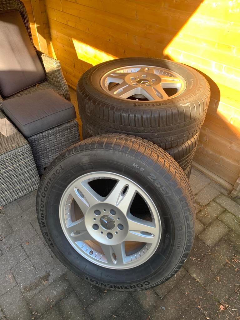 G klasse originele Astaroth velgen met banden als nieuw, Ophalen, 18 inch, Gebruikt, 265 mm