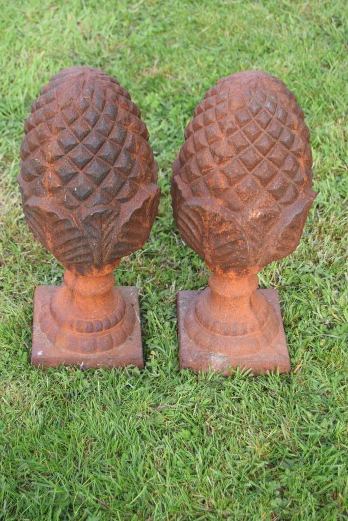 Gietijzeren dennenappels (gietijzeren pilasterkoppen), Ophalen of Verzenden, Nieuw