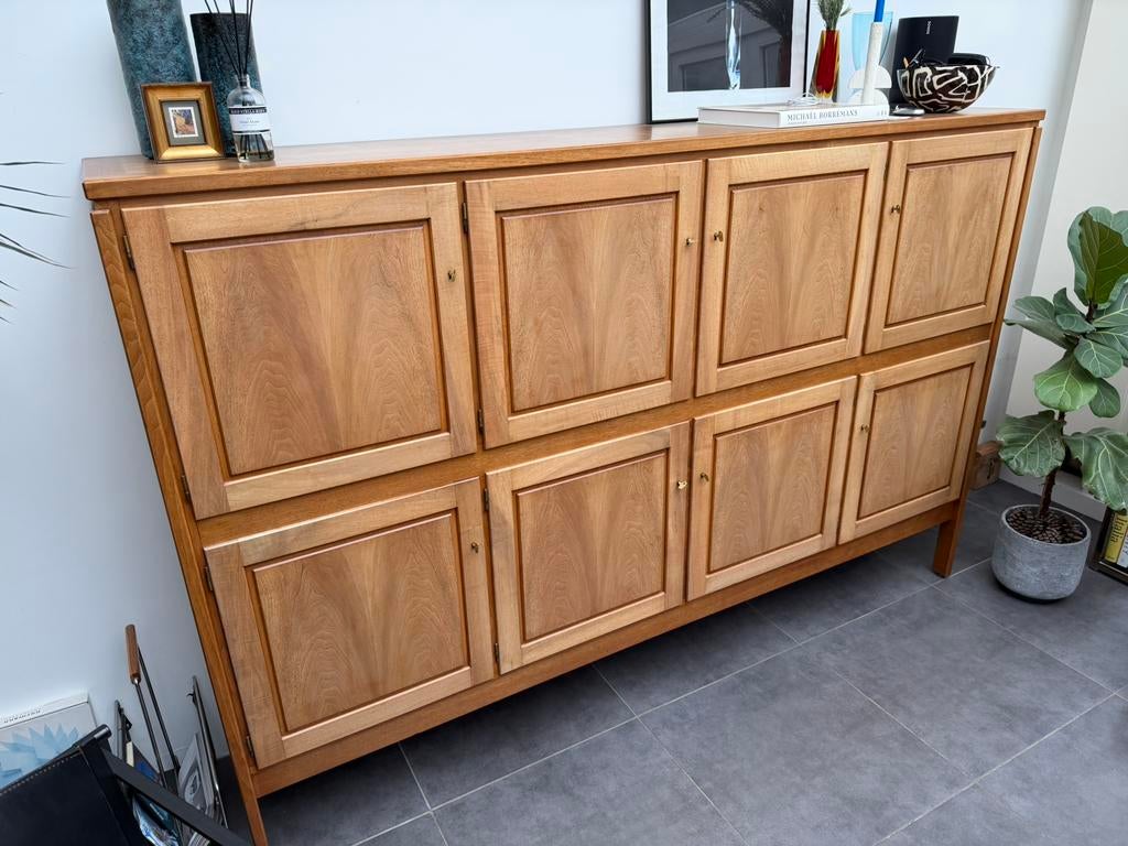 Massief eiken buffetkast Van Den Berghe - Pauvers, Huis en Inrichting, Ophalen, Gebruikt, Met deur(en), 200 cm of meer