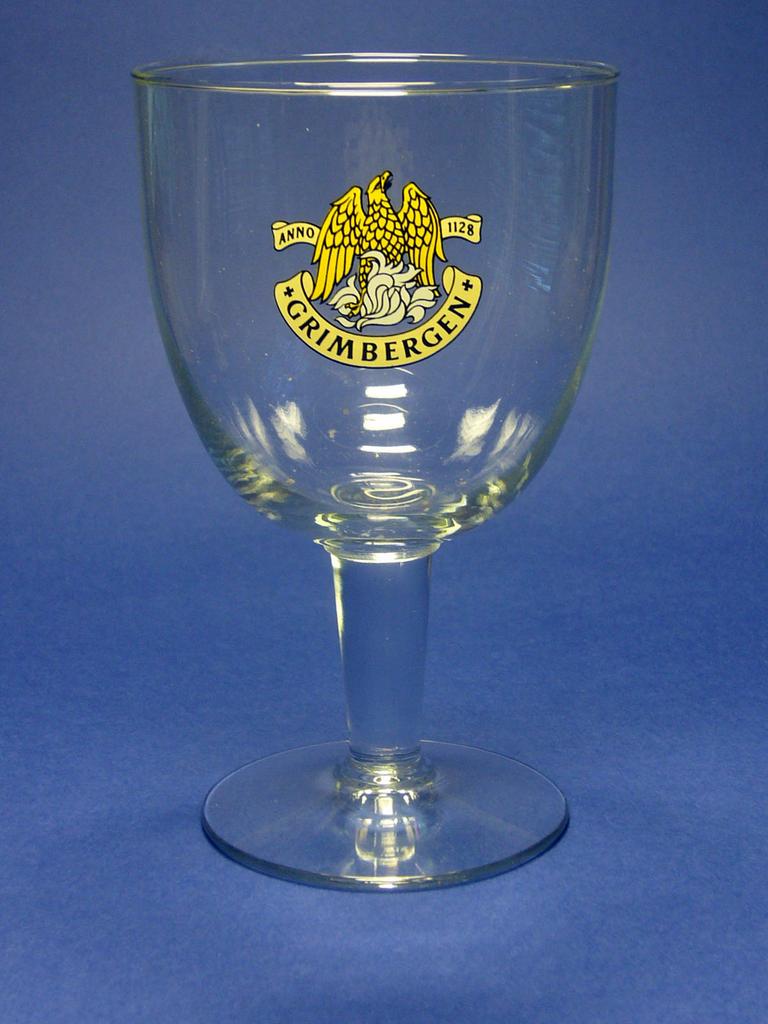 Grimbergen bierglas, Ophalen of Verzenden, Gebruikt, Glas of Glazen