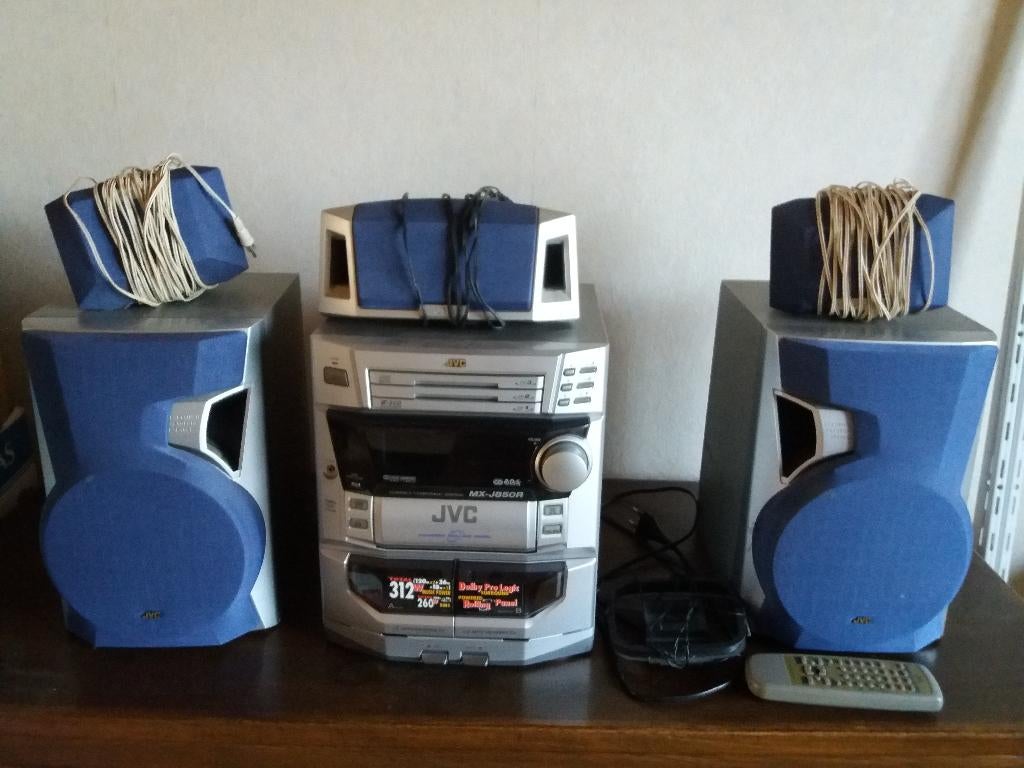 Stereo- installatie JVC, TV, Hi-fi & Vidéo, Chaîne Hi-fi, Enlèvement, Utilisé, Haut-parleurs, JVC