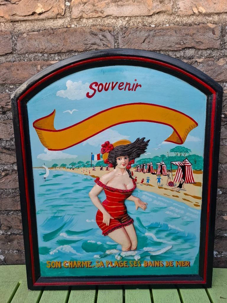 Belle plage de pub, Maison & Meubles, Accessoires pour la Maison | Décorations murale, Comme neuf, Enlèvement ou Envoi
