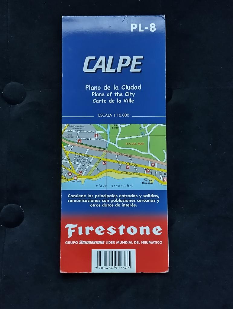 Firestone stadsplattegrond Calpe (Spanje), Spanje, Ophalen, Gelezen, 2000 tot heden