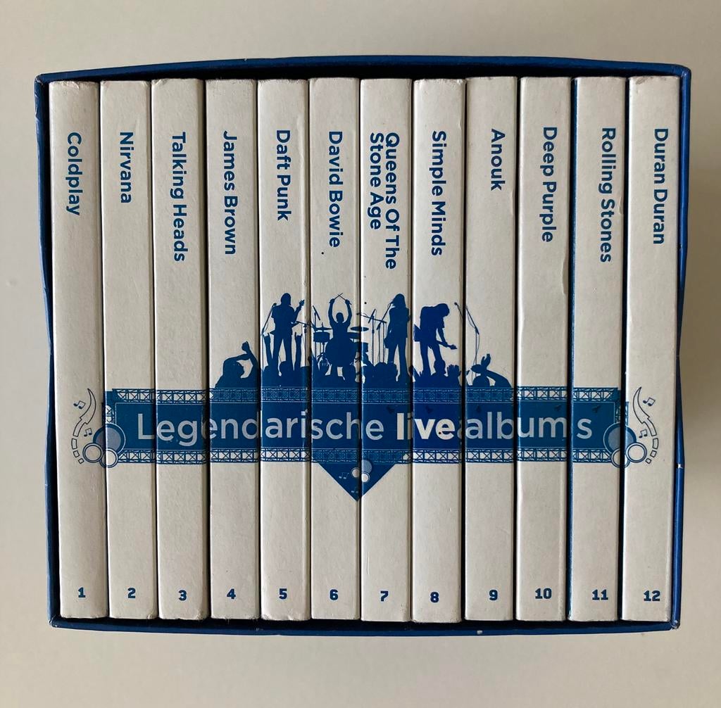 12 Legendarische Live albums box, Cd's en Dvd's, Ophalen of Verzenden, Zo goed als nieuw, Poprock