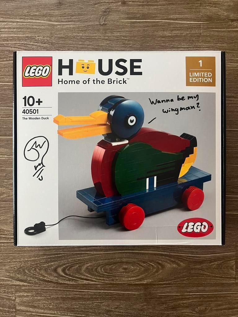 Houten eend, The Wooden Duck (40501) Gesigneerd, Signed, Enfants & Bébés, Jouets | Duplo & Lego, Neuf, Lego, Ensemble complet