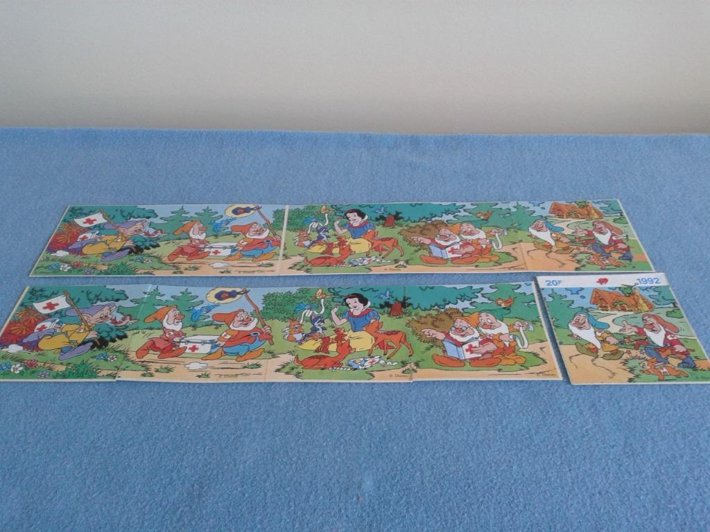 stickers sneeuwwitje  - rode kruis 1992, Verzamelen, Ophalen of Verzenden, Sneeuwwitje of Doornroosje, Gebruikt, Plaatje of Poster