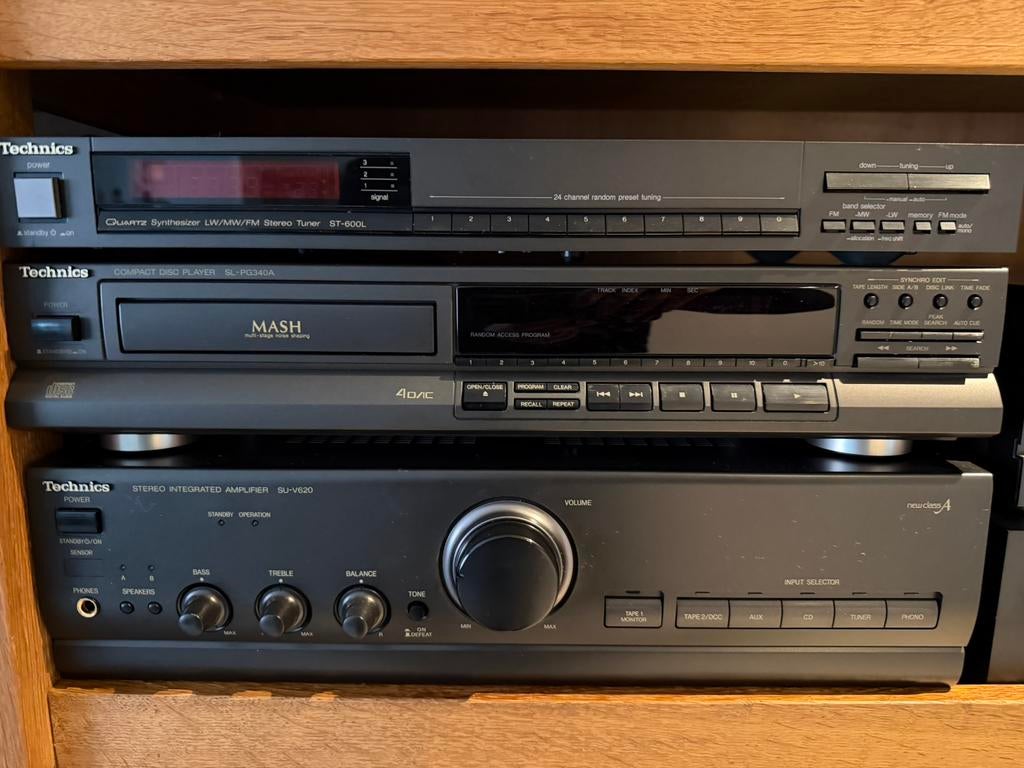 Technics stereo set versterker, tuner & CD-speler kwaliteit!, TV, Hi-fi & Vidéo, Chaîne Hi-fi, Comme neuf, Lecteur CD, Enlèvement ou Envoi