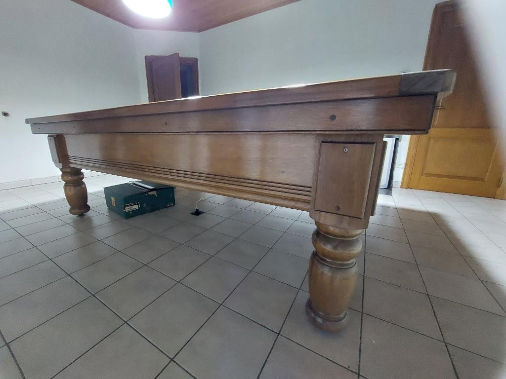 verwarmde biljarttafel., Sport en Fitness, Biljarten en Poolen, Ophalen, Gebruikt, Biljarttafel