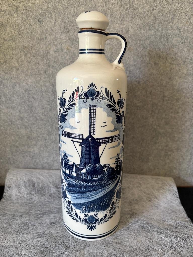 Delfts Blauw jeneverfles Royal Goedewaagen +2 andere flessen, Ophalen of Verzenden