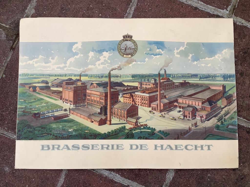 Oude brouwerij Haecht bord, Verzamelen, Ophalen, Zo goed als nieuw