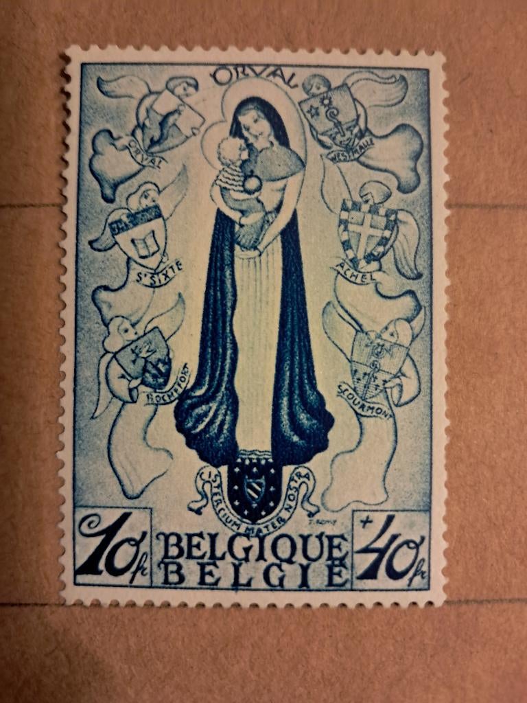 België 374 ** Topwaarde grote Orval, Frankeerzegel, Ophalen of Verzenden, Zonder stempel, Postfris