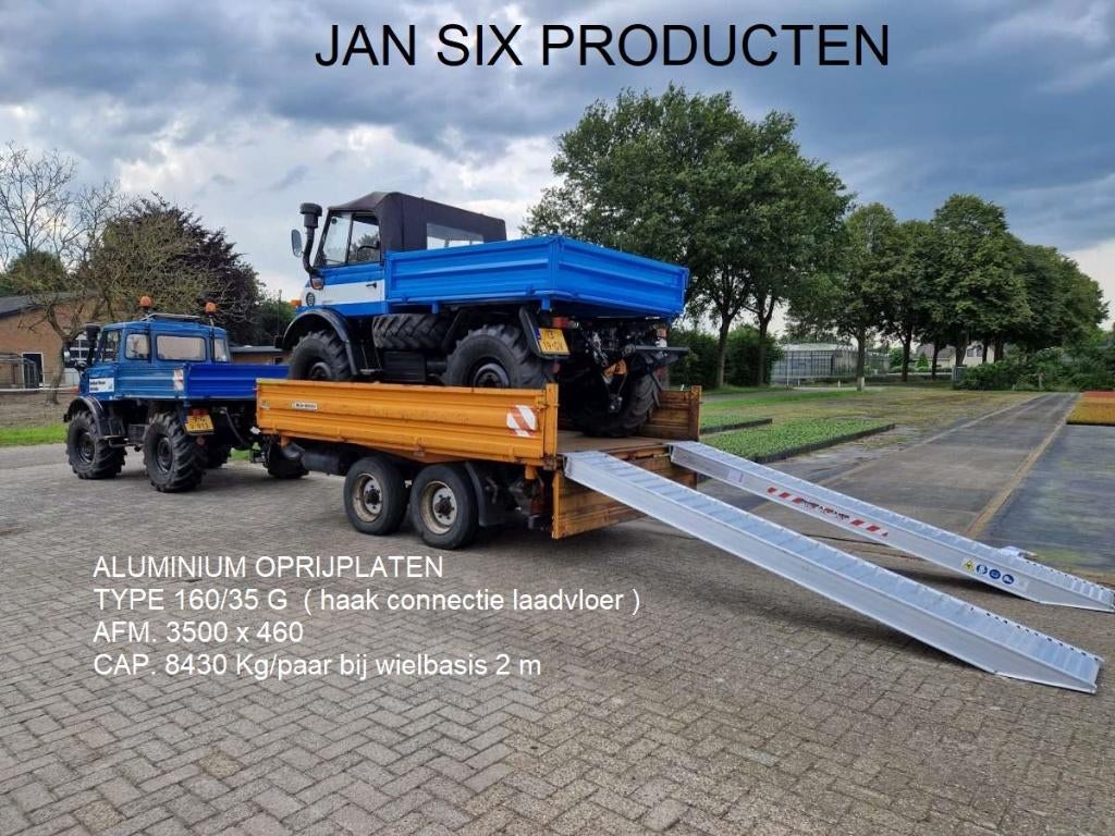 Alu. oprijplaten 3500 x 510 cap 12000 kg / paar type 185/35, Enlèvement