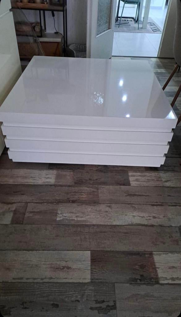 Witte salon tafel, Huis en Inrichting, Ophalen, Zo goed als nieuw