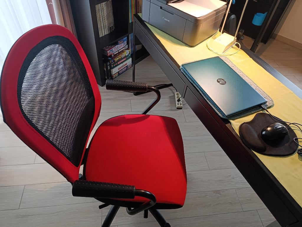 bureau et chaise de bureau à roulettes, Maison & Meubles, Enlèvement, Comme neuf