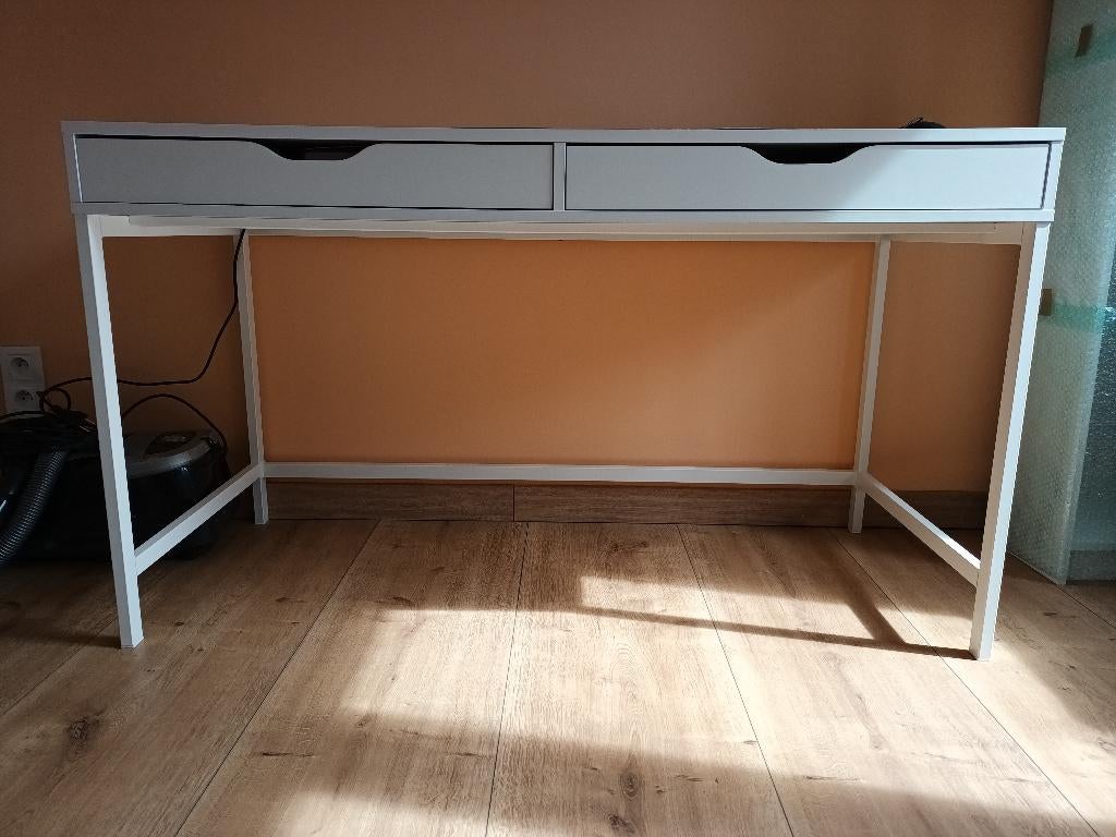 bureau Ikea modèle Alex, Bureau d'ordinateur, Comme neuf, Enlèvement, Blanc