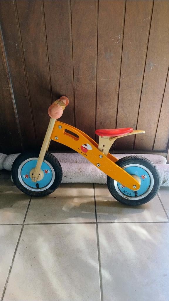 Houten loopfiets ( De Scratch Move-It Racende Vliegen), Enlèvement, Vélo d'équilibre