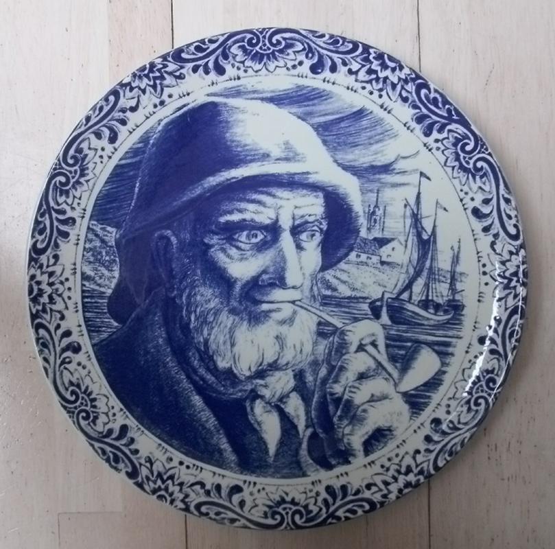 2 Delfts blauw borden ( Boch ), Antiek en Kunst, Ophalen of Verzenden