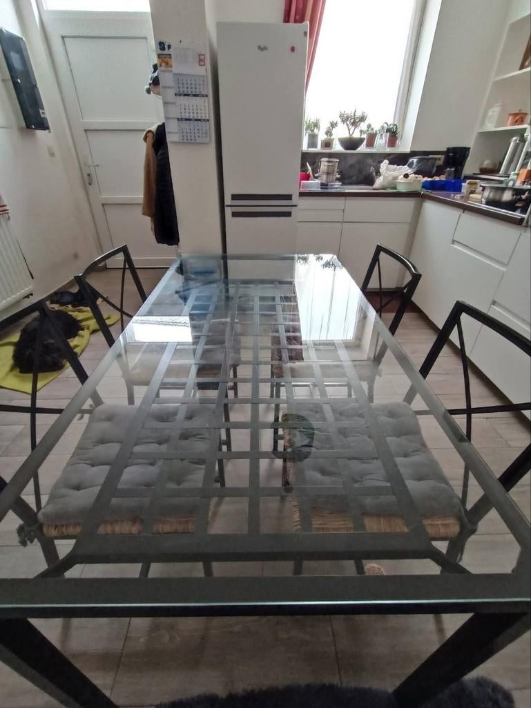 Table salle à manger, Maison & Meubles, Verre