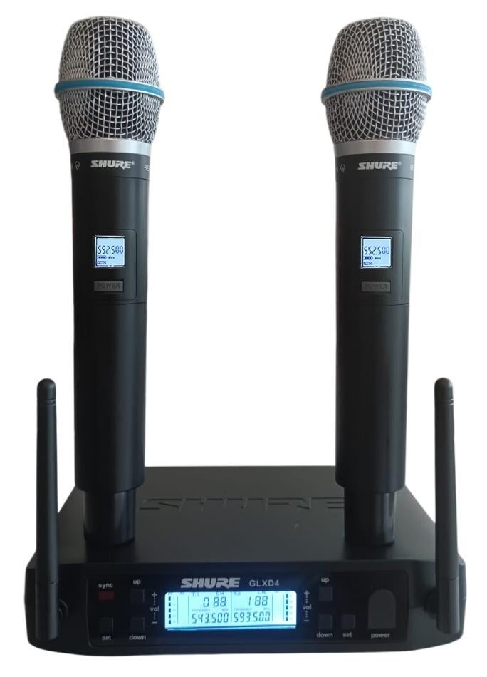 SUPERPROMO Nouveau Shure GLXD4 avec 2 micros portatifs, Musique & Instruments, Enlèvement ou Envoi, Neuf, Micro chant, Sans fil