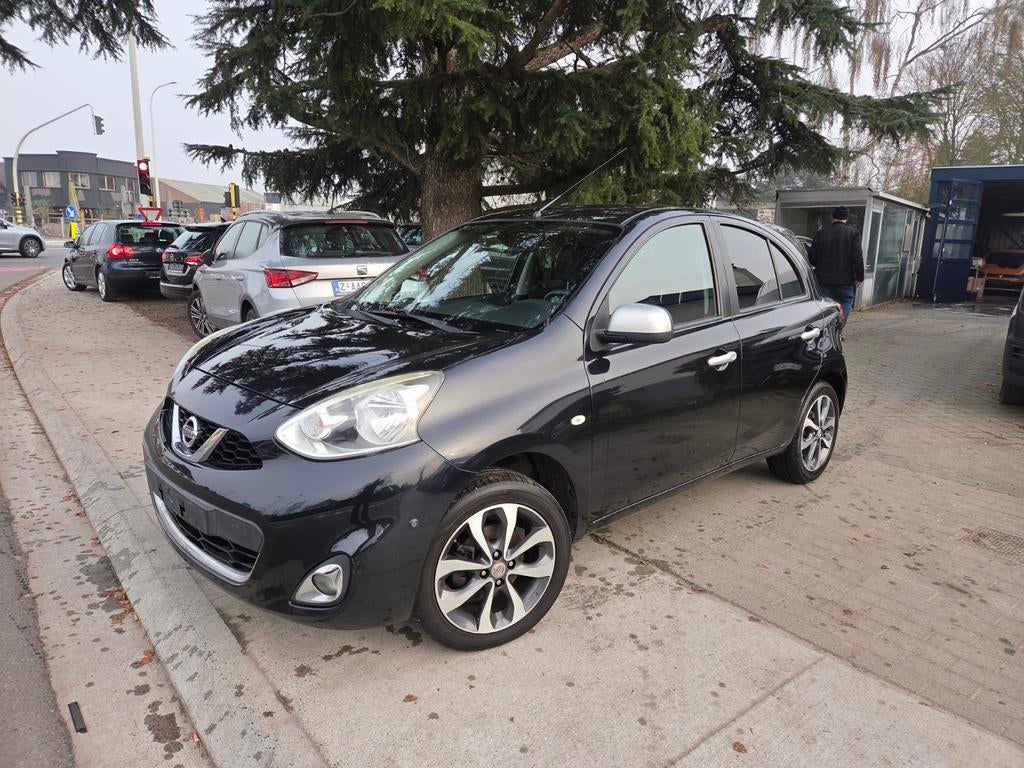 Nissan micra 1.2i benzine 2016 met maar 119.000km!!, Auto's, Nissan, Voorwielaandrijving, Euro 5, Stof, Zwart