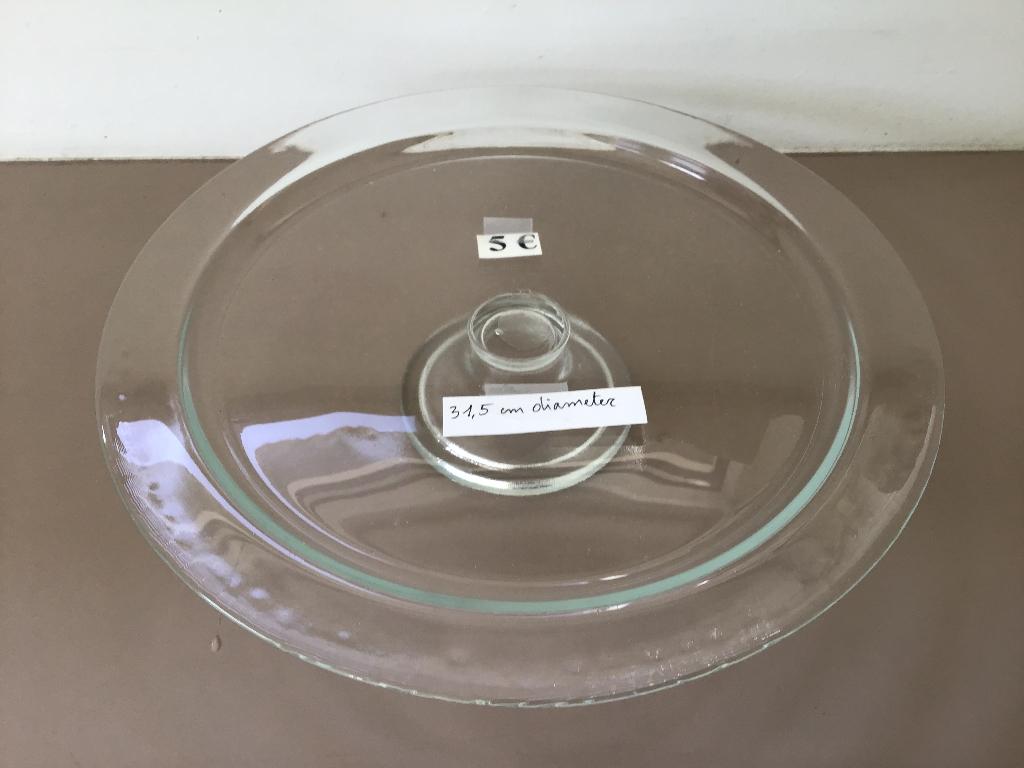 diverse glazen taartenschalen of plateaus aan 5 €, Antiek en Kunst, Ophalen of Verzenden