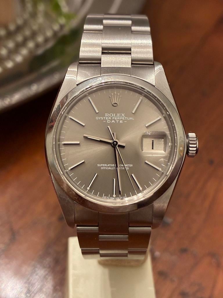 Rolex Date , Ref 1500 ., Handtassen en Accessoires, Horloges | Heren, Ophalen, Staal, Polshorloge, Zo goed als nieuw