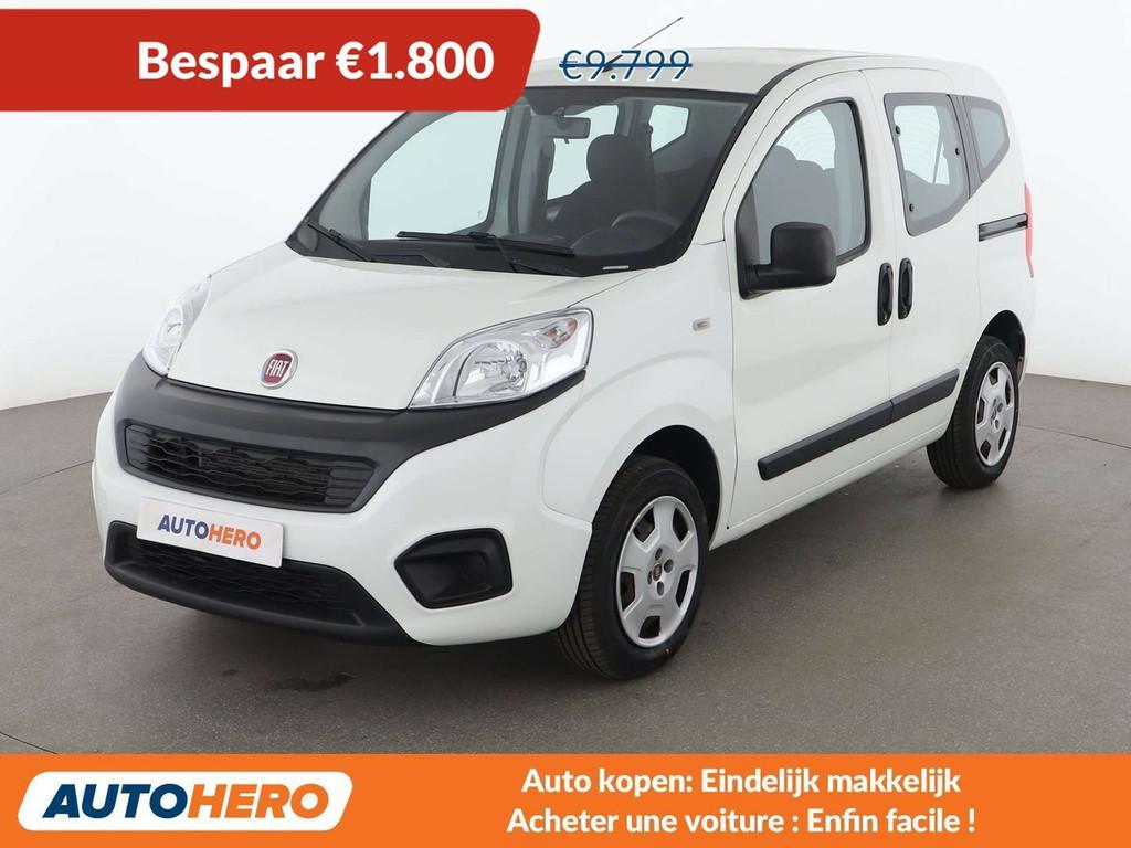 Fiat Qubo 1.4 Pop (bj 2017), Auto's, Fiat, Stof, Gebruikt, 161 g/km, Wit