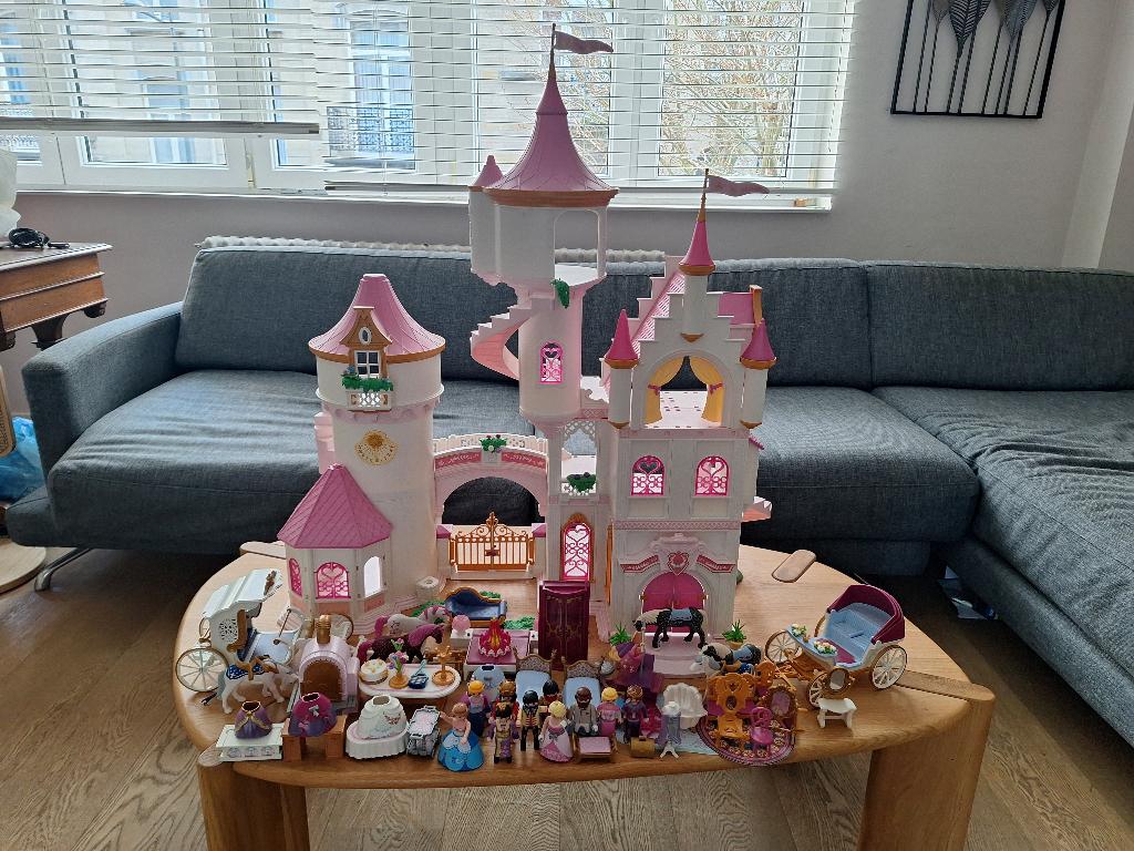 Playmobil - Grand Chateau Princess (avec accessoires), Ophalen, Gebruikt, Complete set
