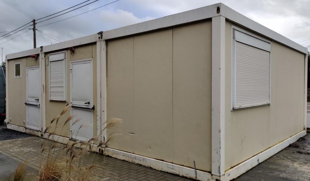 In te richten wooncontainer of bureaucontainer, Ophalen