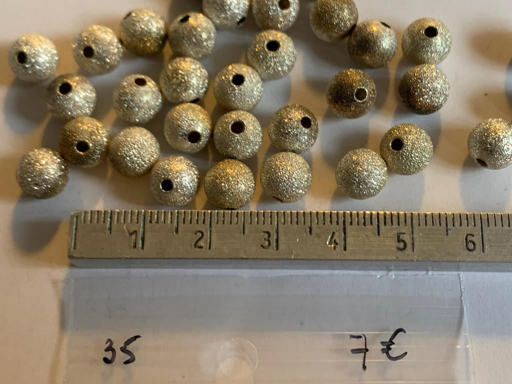 35 metalen kralen, Enlèvement ou Envoi, Neuf, Perle