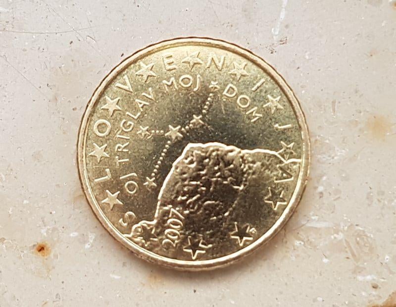 Pièce monnaie euro 50 cents Slovénie 2007 Slovenija, Enlèvement ou Envoi, Slovénie, 50 centimes, Monnaie en vrac