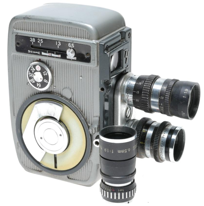 Yashica 8T Dubbele 8mm Cine Film Camera  Groothoeklenzen, Enlèvement ou Envoi, 8 mm, Caméra