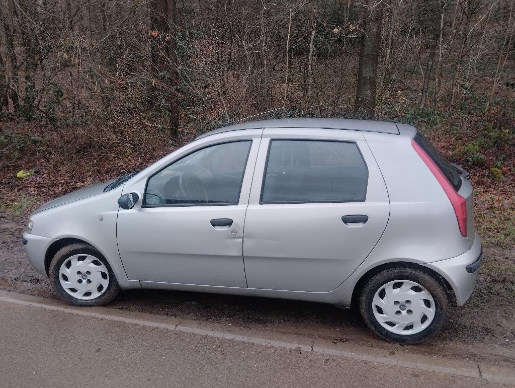 Fiat Punto 2003, Autos, Argent ou Gris, Achat, Bleu, 5 portes