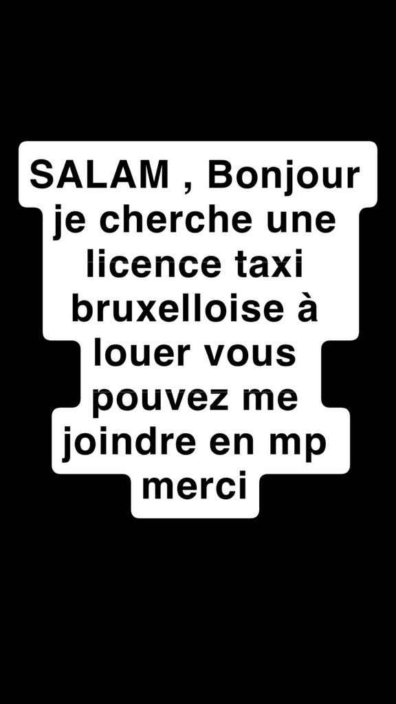 Taxi bruxelles, Offres d'emploi