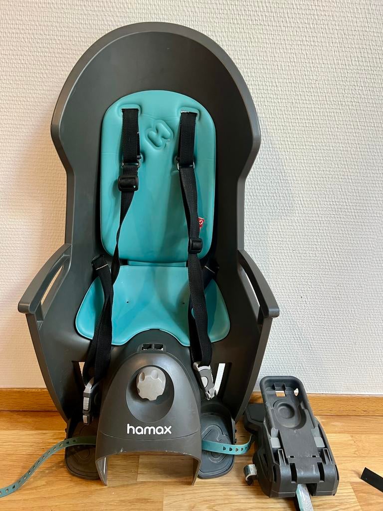 Siege velo Hamax Chill en bon état - max 22 kg, Vélos & Vélomoteurs, Enlèvement, Utilisé, Siège arrière, Repose-pieds