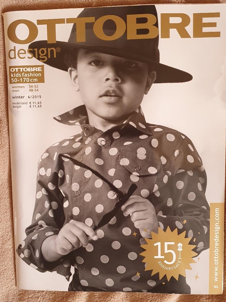 Patroontijdschrift Ottobre winter 6  – 2015 nieuw, Verzenden, Nieuw, Sport en Vrije tijd