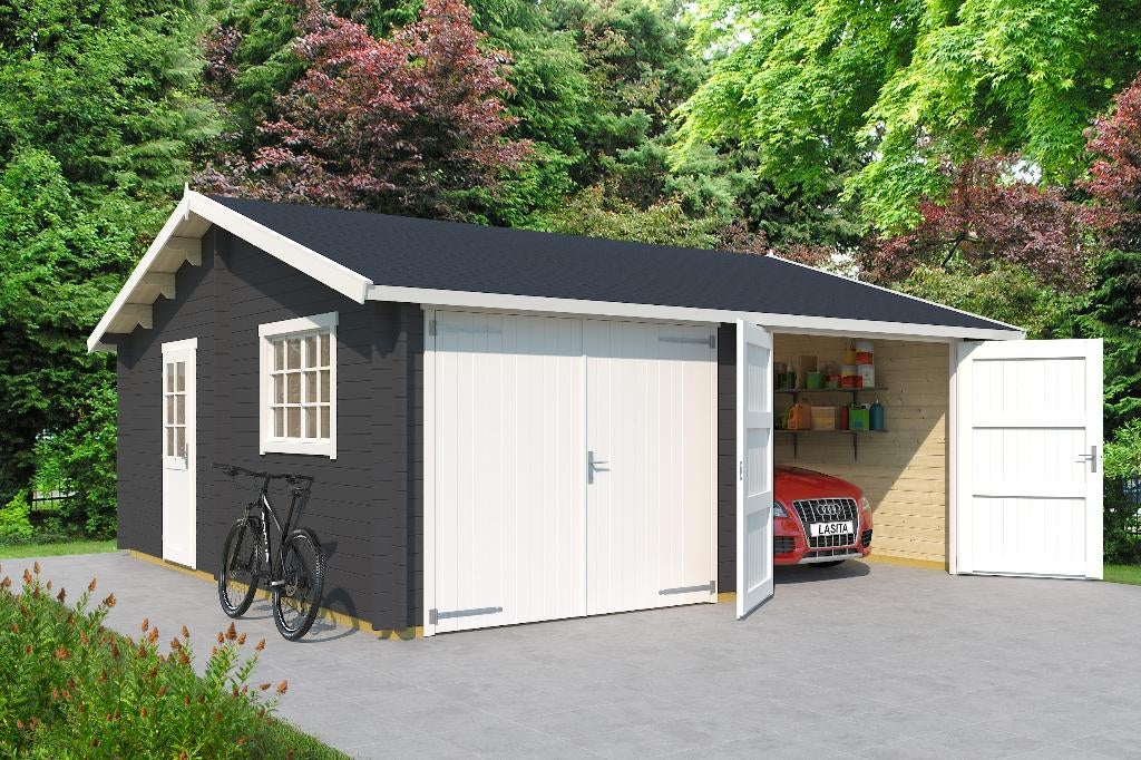 Nouveau garage Falkland avec portes en bois, Envoi, Neuf