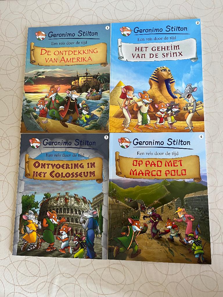 Strips van Geronimo Stilton, Boeken, Stripverhalen, Geronimo Stilton, Ophalen of Verzenden, Zo goed als nieuw, Meerdere stripboeken