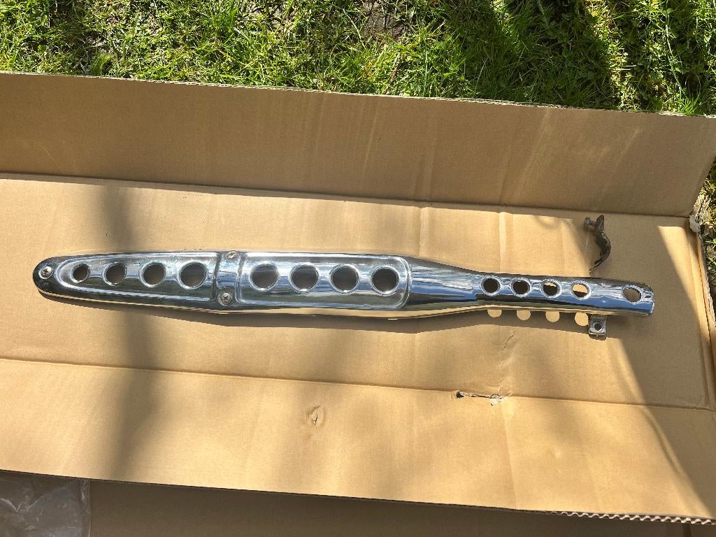 Verchroomd uitlaatbeschermrooster voor Honda Dax (70 cc), Motoren, Ophalen, Gebruikt